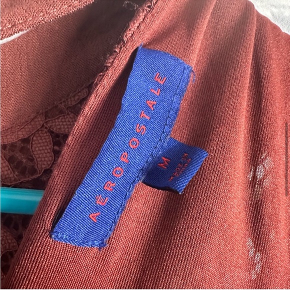 Aeropostale Lace Cottagecore High Neck Ruffle Shift Dress - Picture 4 of 10